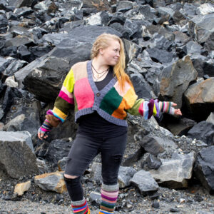 Olispa jämälankoja-takki, säärystimet ja kämmekkäät, neuleohje, PDF